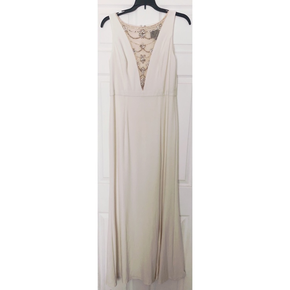Adrianna Papell Embellished Jersey Dress